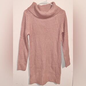 Full Circle Trends Pink Turtleneck Dress